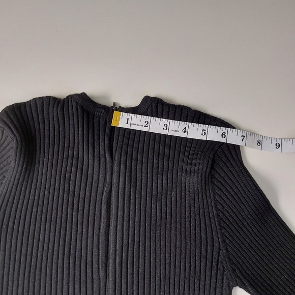 Heavy Silk Blend Dress Ribbed & Knitted Size 6 - Picture 13 of 15